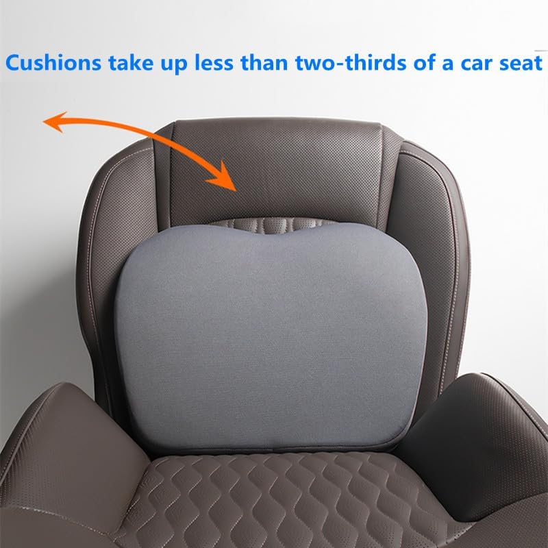Sothuba Car Seat Cushion for Driving,Car Booster Seat Cushion for Short Drivers,Portable Driver Seat Cushion to Raise Height 3.5 in,Office Chair Back Support Pillow for Lower Back Pain Relief - Image 4